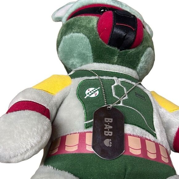 Build a Bear with BAB Star Wars Dog Tag Boba Fett Rare Stuffed Character Doll - Picture 5 of 10